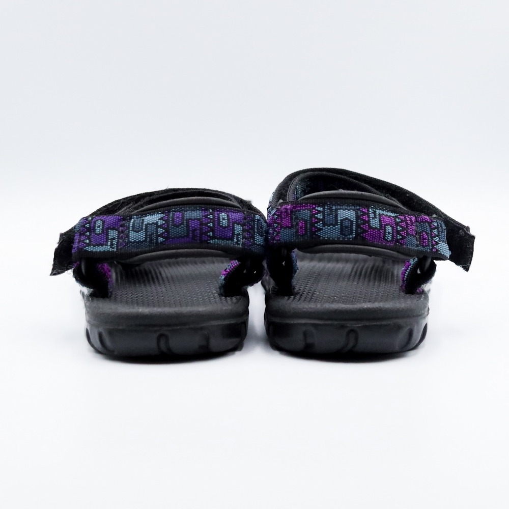 Vintage Teva Hurricane Hiking Sandals Womens 9 Purple Blue Geometric Strappy - Picture 4 of 11